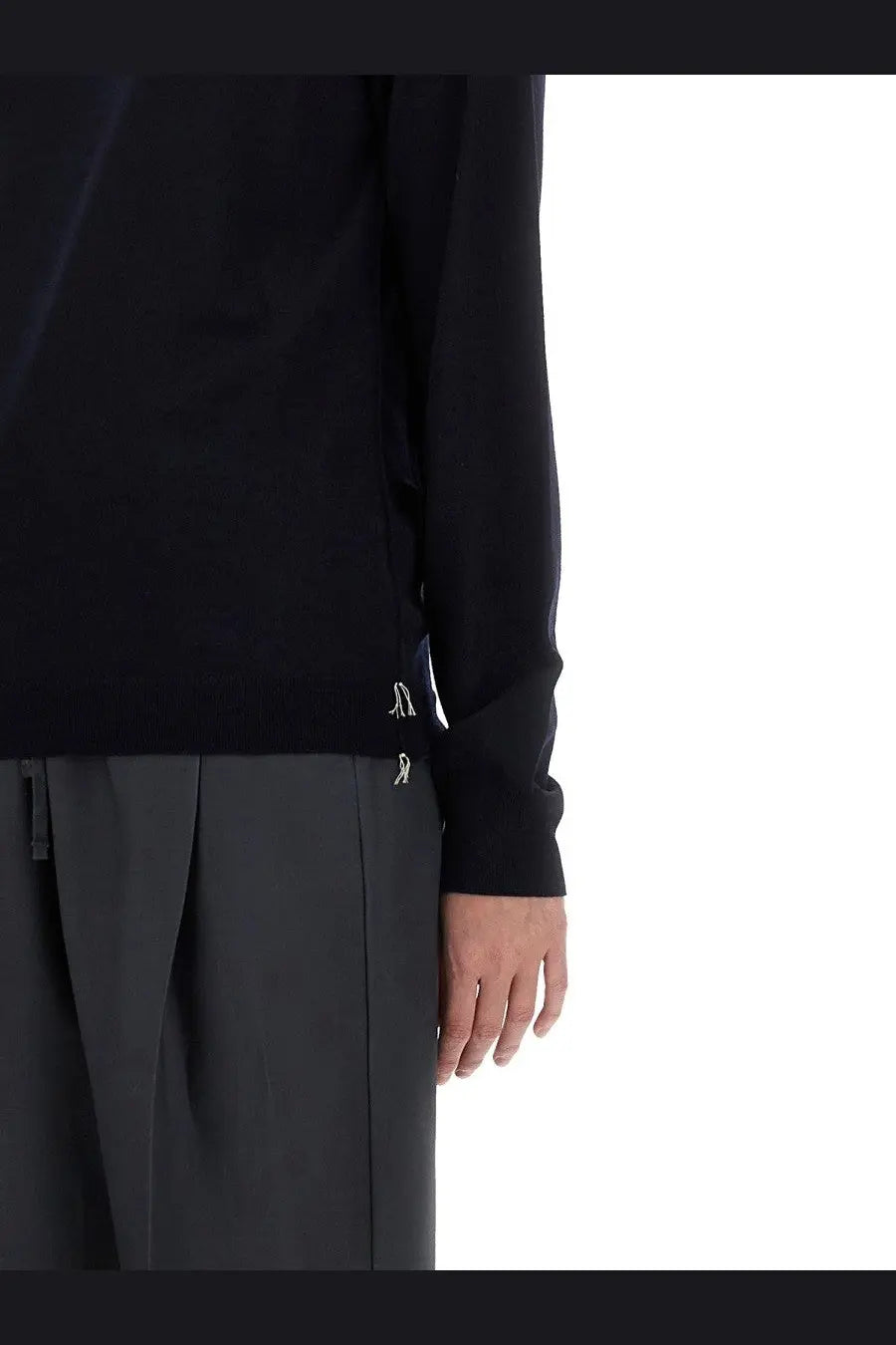 Maison Margiela Women's Wool Polo Blue, view 4