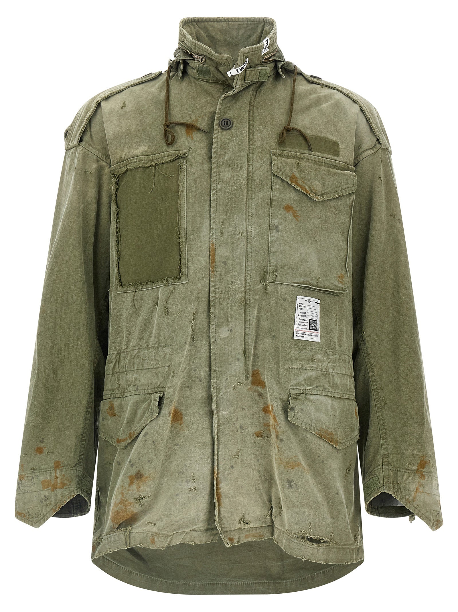MAISON MIHARA YASUHIRO - MAISON MIHARA YASUHIRO - ’Distressed Field’ jacket - Man,Clothing,Down jacket Parka Casual