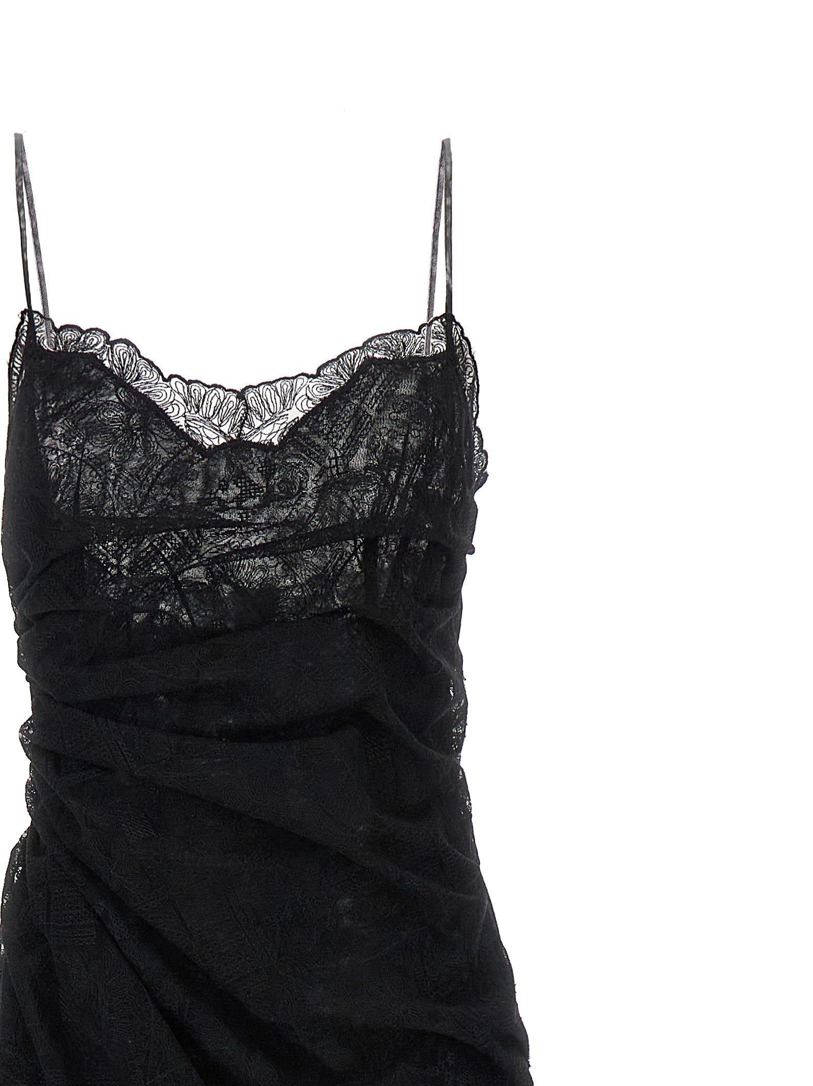Ermanno Scervino Majolica Lace Dress Black