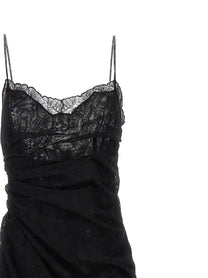 Ermanno Scervino Majolica Lace Dress Black