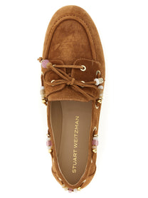 Stuart Weitzman Majorca Tinsley Boat Shoe Brown