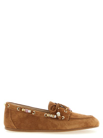 Stuart Weitzman Majorca Tinsley Boat Shoe Brown