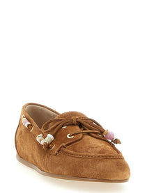 Stuart Weitzman Majorca Tinsley Boat Shoe Brown