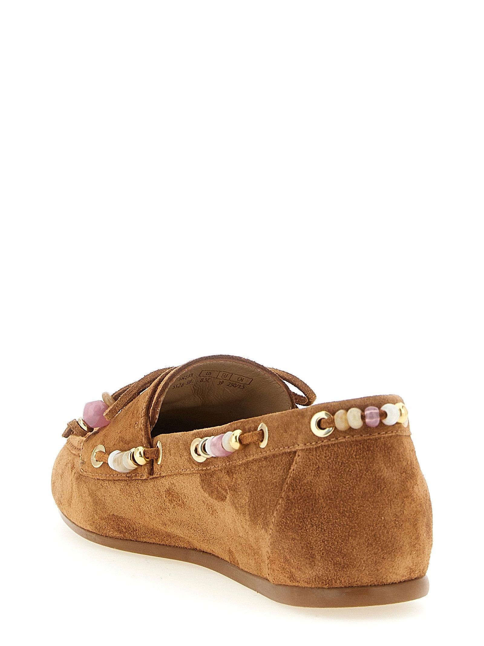 Stuart Weitzman Majorca Tinsley Boat Shoe Brown