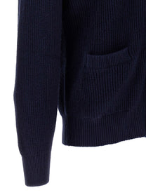 Brunello Cucinelli Malfilé Cotton Cardigan Blue