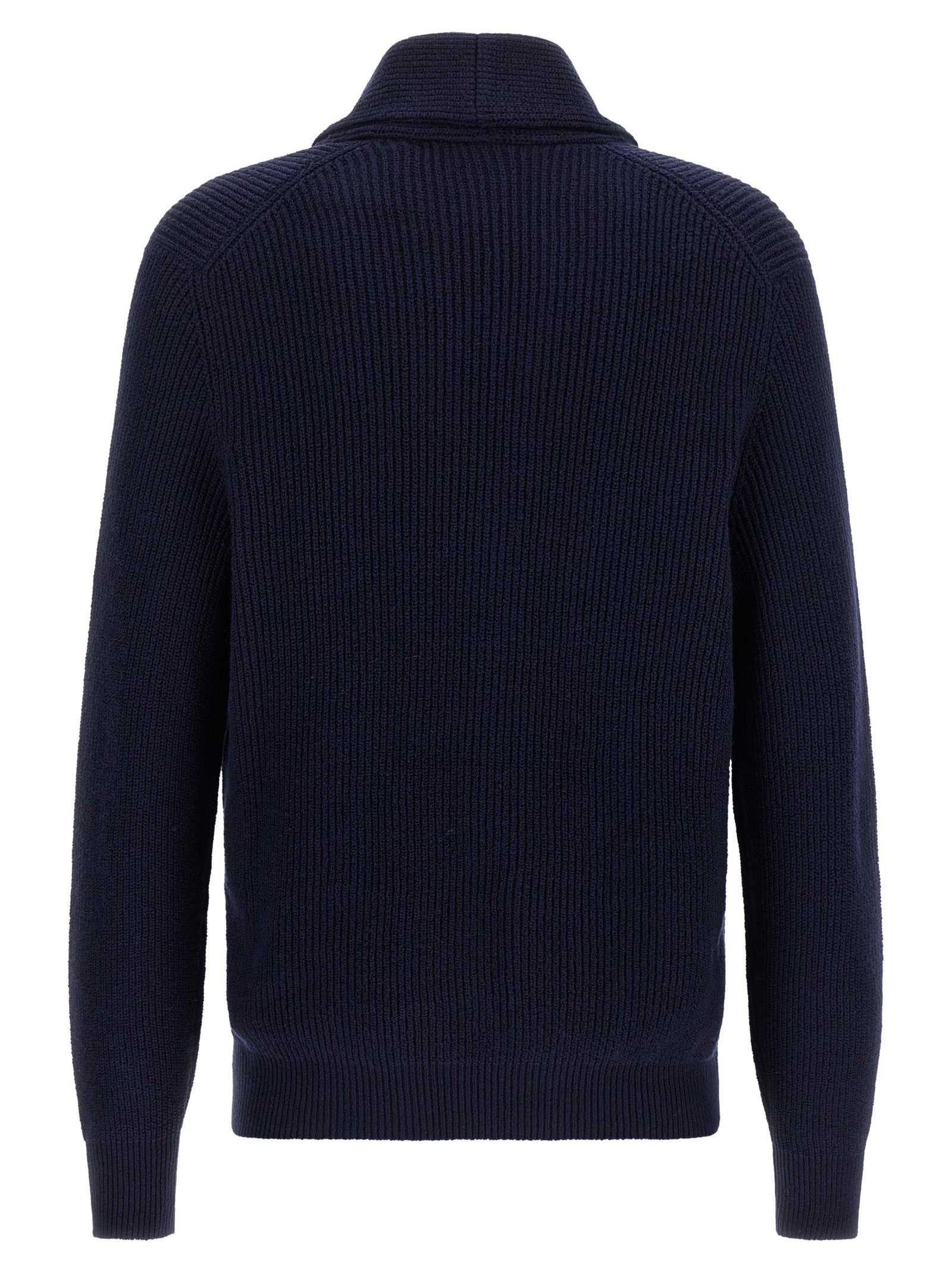 Brunello Cucinelli Malfilé Cotton Cardigan Blue