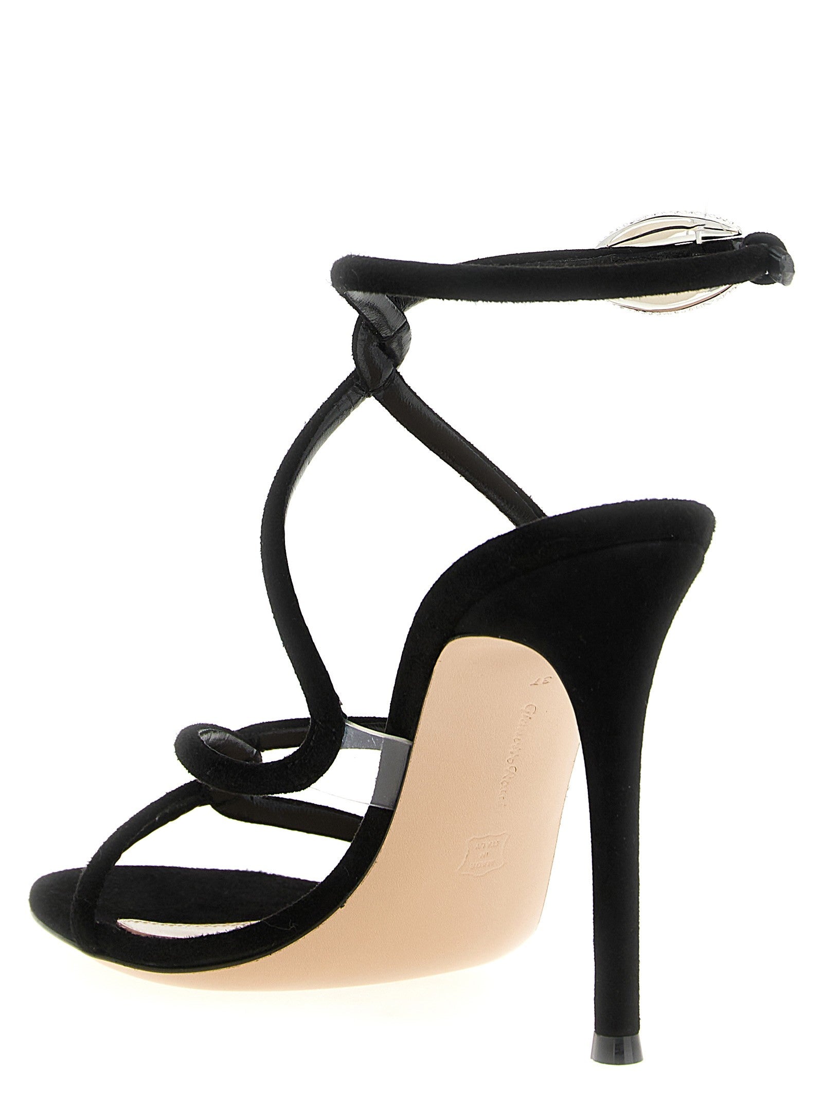 Gianvito Rossi Mamba Crystal Sandals Black