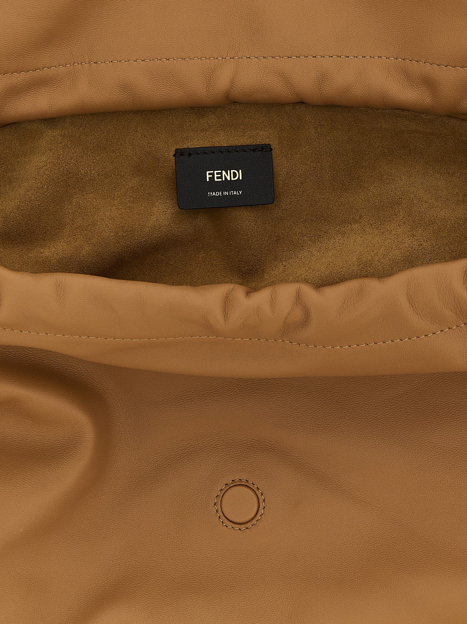 Fendi Mamma Baguette Large Shoulder Bag Beige