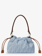 Fendi Women's Mamma Baguette Light Denim Crossbody Bag Blue, view 2