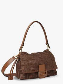 Fendi Women's Mamma Baguette Medium Raffia Handbag SELLIER+OS