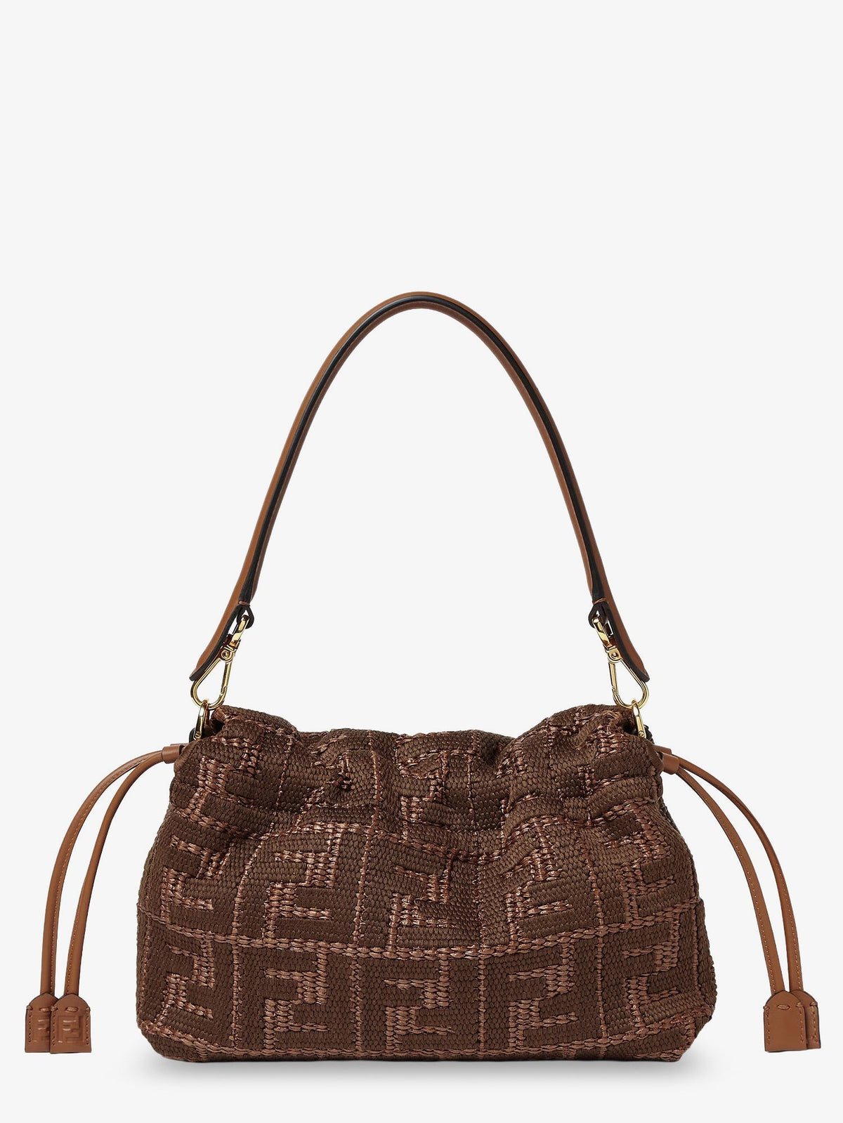 Fendi Women's Mamma Baguette Medium Raffia Handbag SELLIER+OS