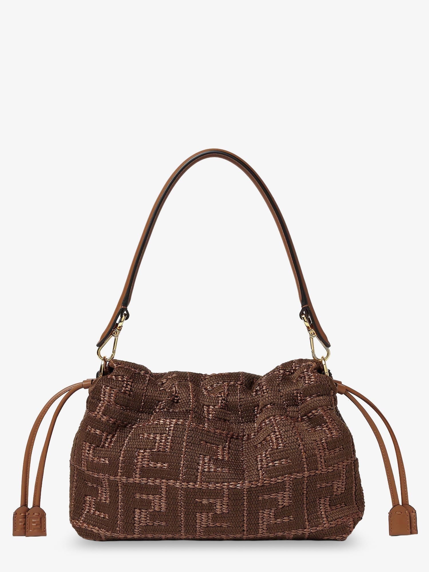 Fendi Women's Mamma Baguette Medium Raffia Handbag SELLIER+OS