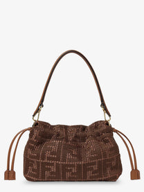 Fendi Women's Mamma Baguette Medium Raffia Handbag SELLIER+OS
