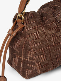 Fendi Women's Mamma Baguette Medium Raffia Handbag SELLIER+OS