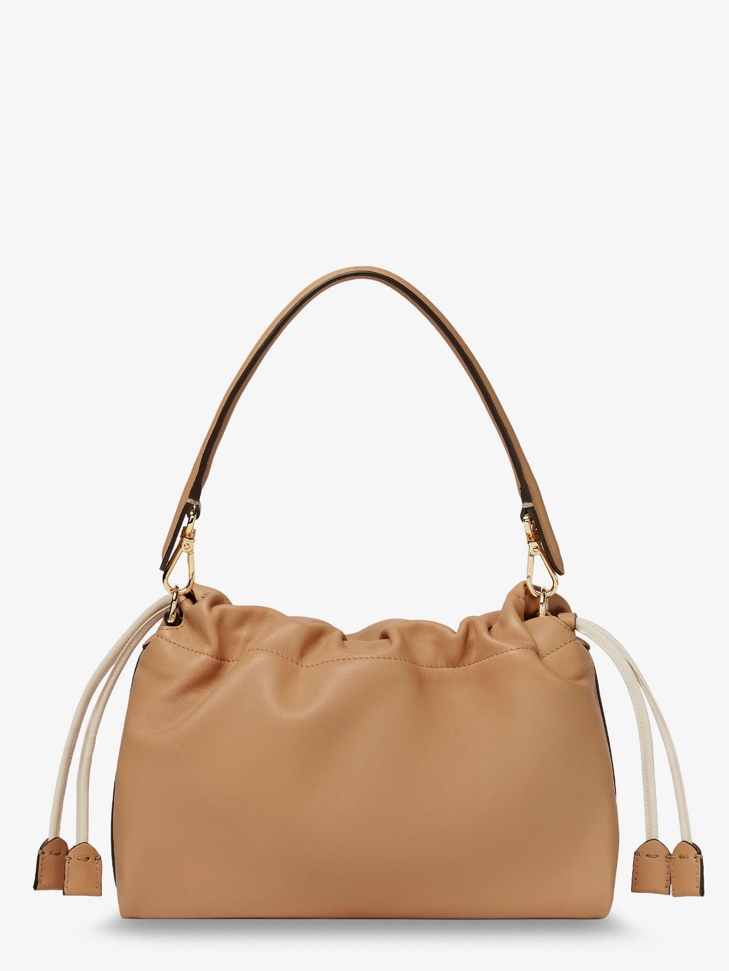 Fendi Women's Mamma Baguette Small Leather Crossbody Bag Brown