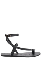 Manebi Women's Leather Sandals Black
