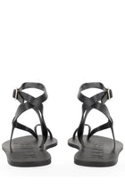 Manebi Women's Leather Sandals Black, view 4