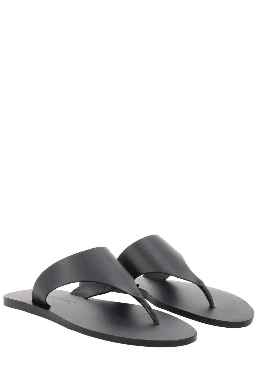 Manebi Women's Leather Sandals Black, view 2