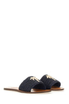 Manebi Women's Slide Sandal Blue, view 2