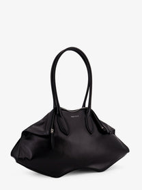 Alexander McQueen Women's Manta Leather Shoulder Bag Black