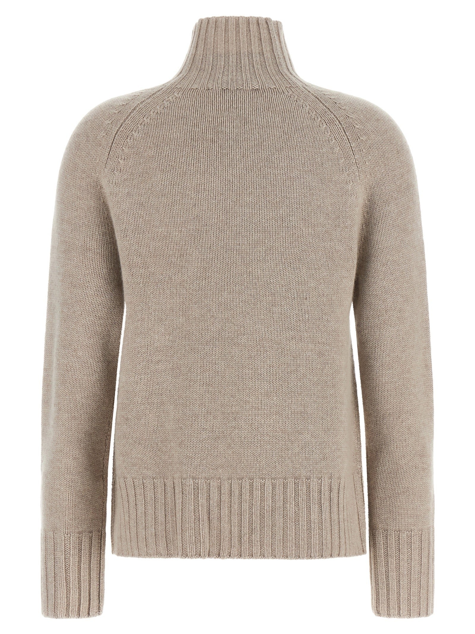 S MAX MARA Mantova High Neck Sweater Beige