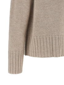 S MAX MARA Mantova High Neck Sweater Beige