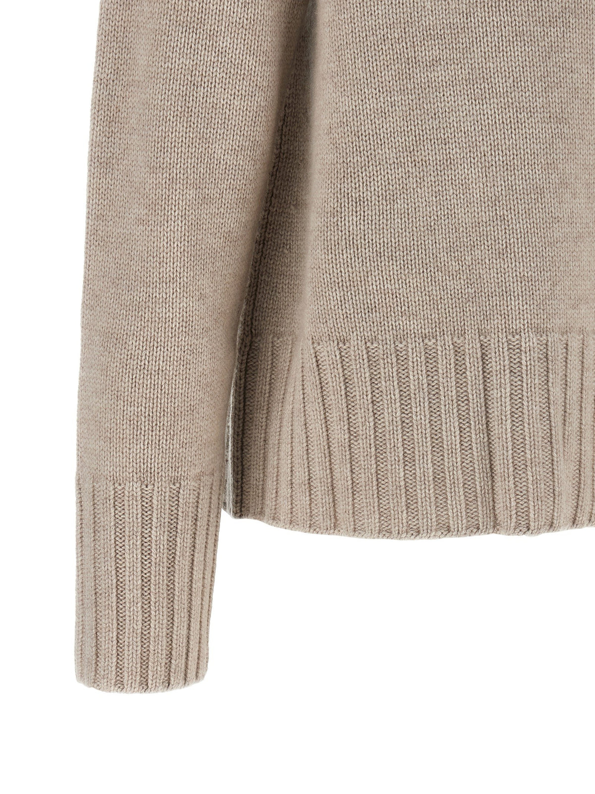 S MAX MARA Mantova High Neck Sweater Beige, view 4