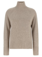 S MAX MARA Mantova High Neck Sweater Beige