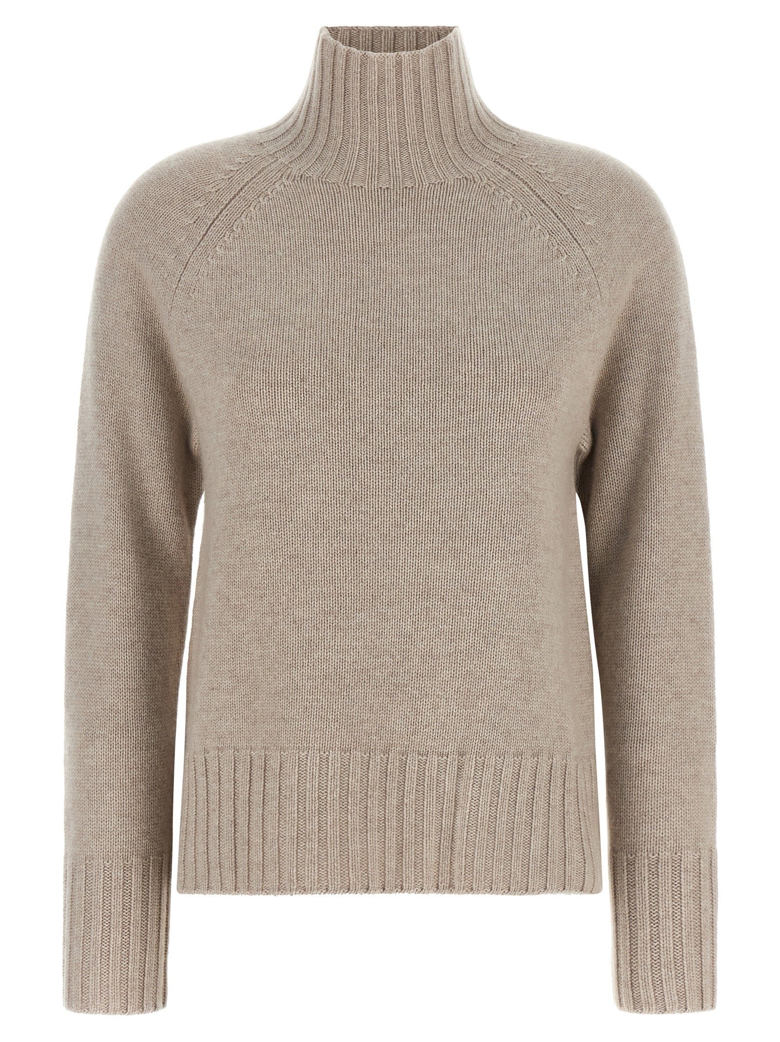 S MAX MARA Mantova High Neck Sweater Beige