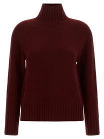 S MAX MARA Mantova High Neck Sweater Red