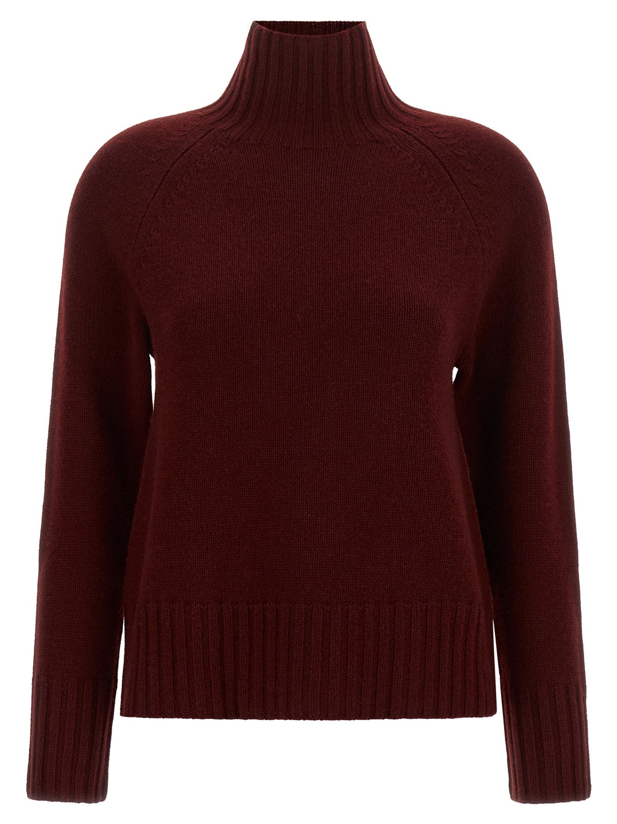 S MAX MARA Mantova High Neck Sweater Red