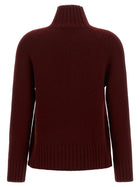 S MAX MARA Mantova High Neck Sweater Red, view 2