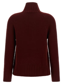 S MAX MARA Mantova High Neck Sweater Red