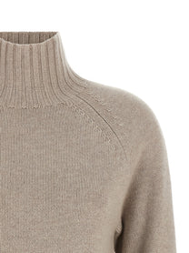 S MAX MARA Mantova High Neck Sweater Beige