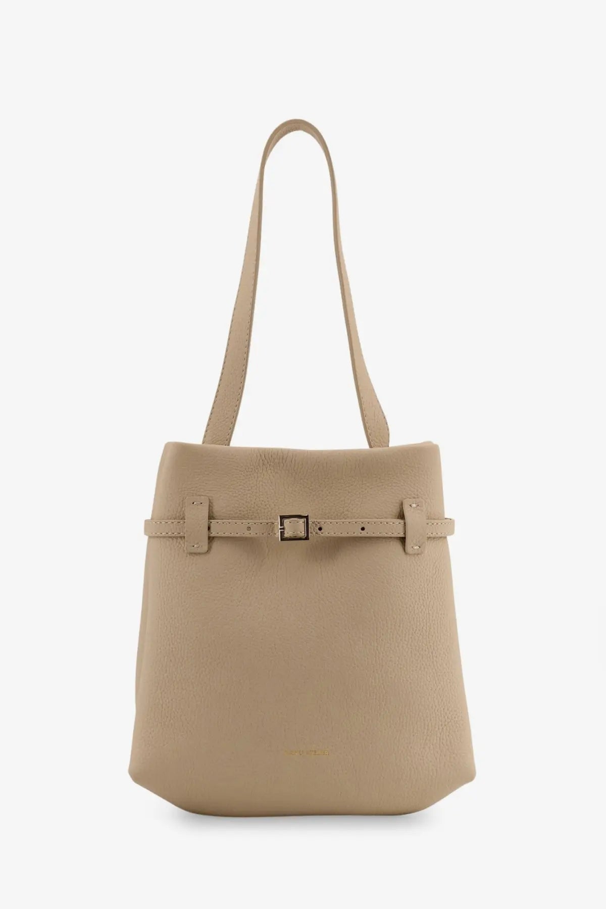 Manu Atelier Women's Mini Tote Du Jour Leather Shoulder Bag White