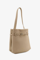Manu Atelier Women's Mini Tote Du Jour Leather Shoulder Bag White, view 3