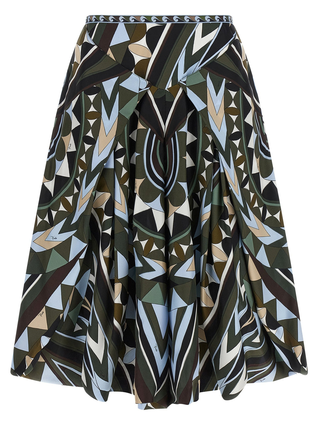 Emilio Pucci Manuba Print Pants Gold