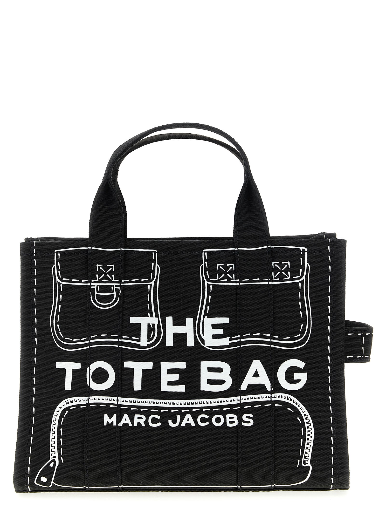 MARC JACOBS - MARC JACOBS - ’The TrompeL’Oeil Cargo CanvasMedium’ handbag - Women’s Bags