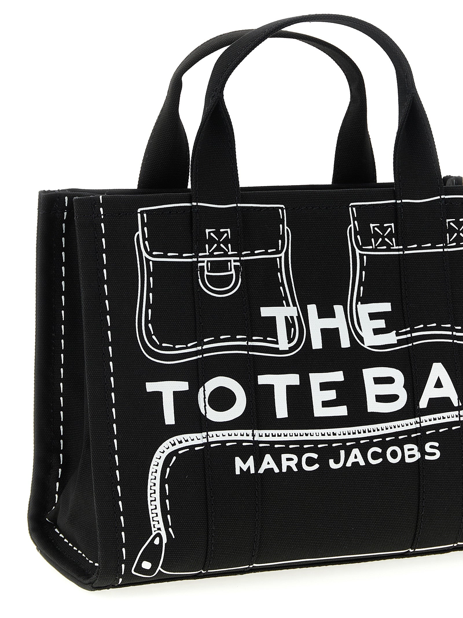 MARC JACOBS - MARC JACOBS - ’The TrompeL’Oeil Cargo CanvasMedium’ handbag - Women’s Bags