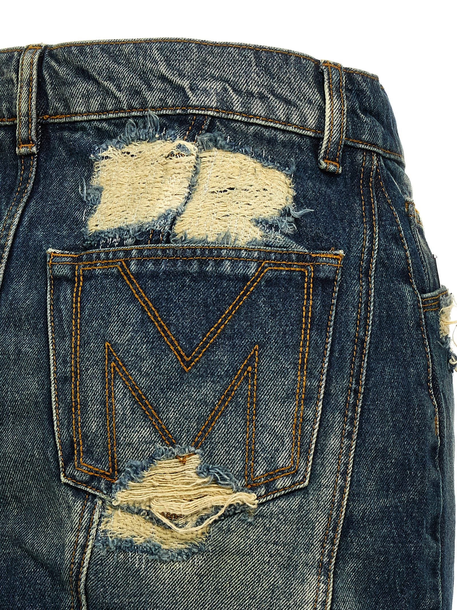 MARC JACOBS - MARC JACOBS - ’The Rip And Repair Straight Jean’ skirt - Women’s Bottoms