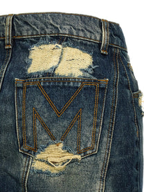MARC JACOBS - MARC JACOBS - ’The Rip And Repair Straight Jean’ skirt - Women’s Bottoms