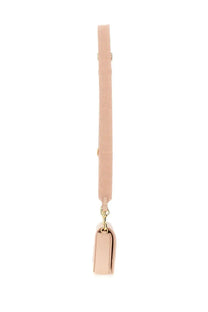 Marc Jacobs women’s borsa the mini bag blush pink crossbody with matching fabric strap and gold-tone hardware