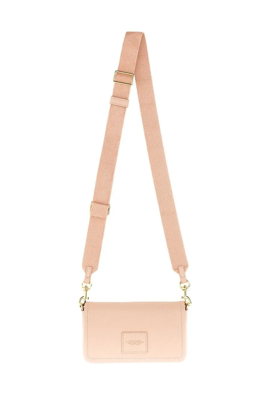 Marc Jacobs women’s borsa the mini bag blush pink with textured fabric strap and gold-tone hardware