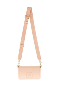 Marc Jacobs women’s borsa the mini bag blush pink with textured fabric strap and gold-tone hardware