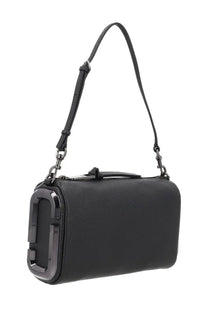 Marc Jacobs women’s borsa snapshot black leather cylindrical handbag with metallic clasp and adjustable shoulder strap