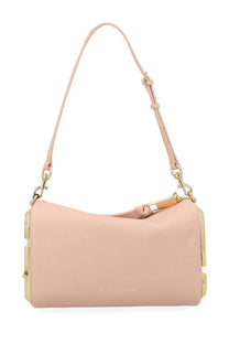 Marc jacobs women’s borsa snapshot blue blush pink leather handbag with gold-tone hardware and structured rectangular shape