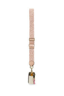 Marc Jacobs women’s borsa the snapshot blue cream mini bag with beige leather strap and gold hardware