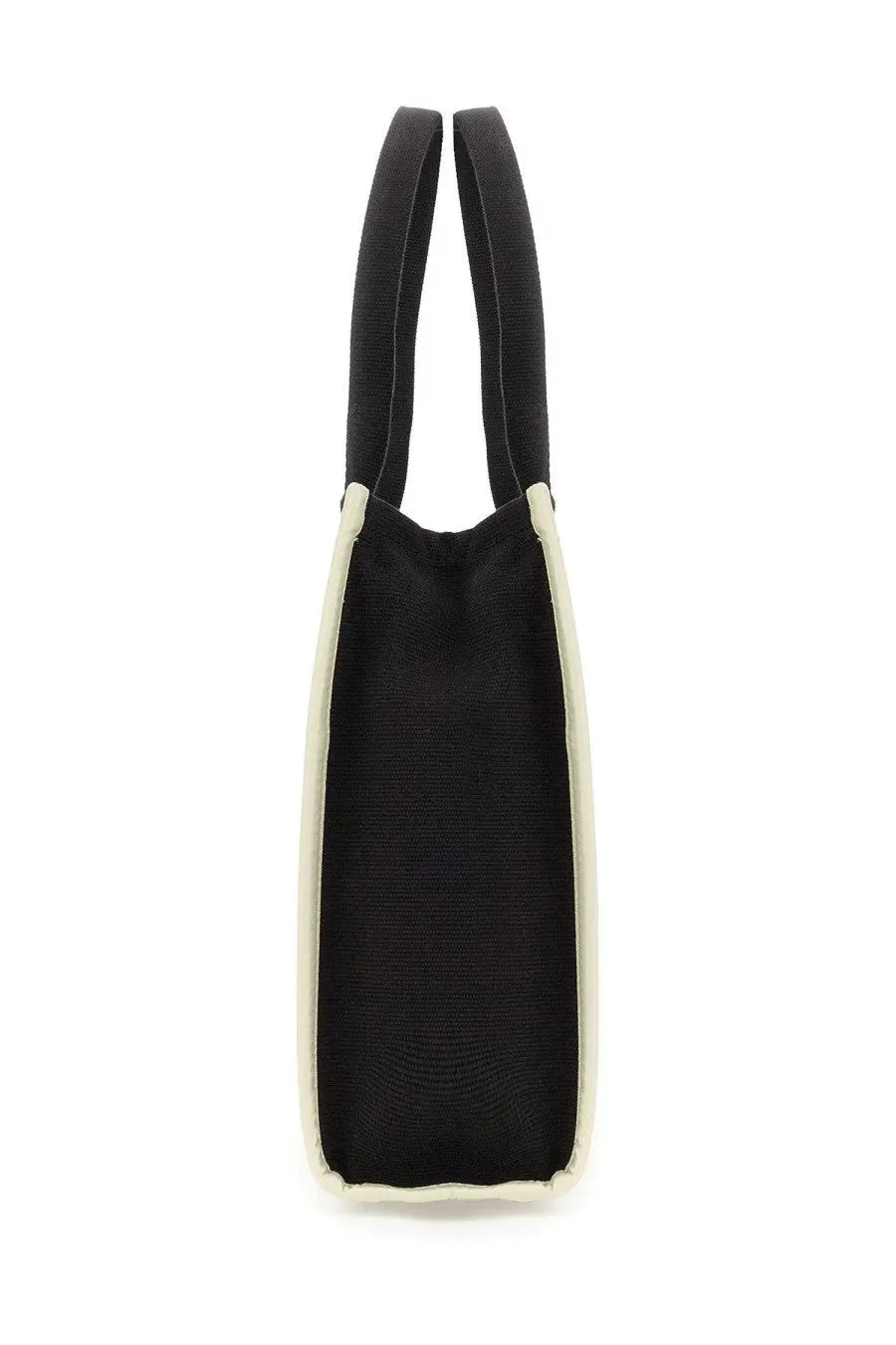 Marc Jacobs women’s borsa the tote bag jacquard large black woven tote bag with cream trim and sturdy handles