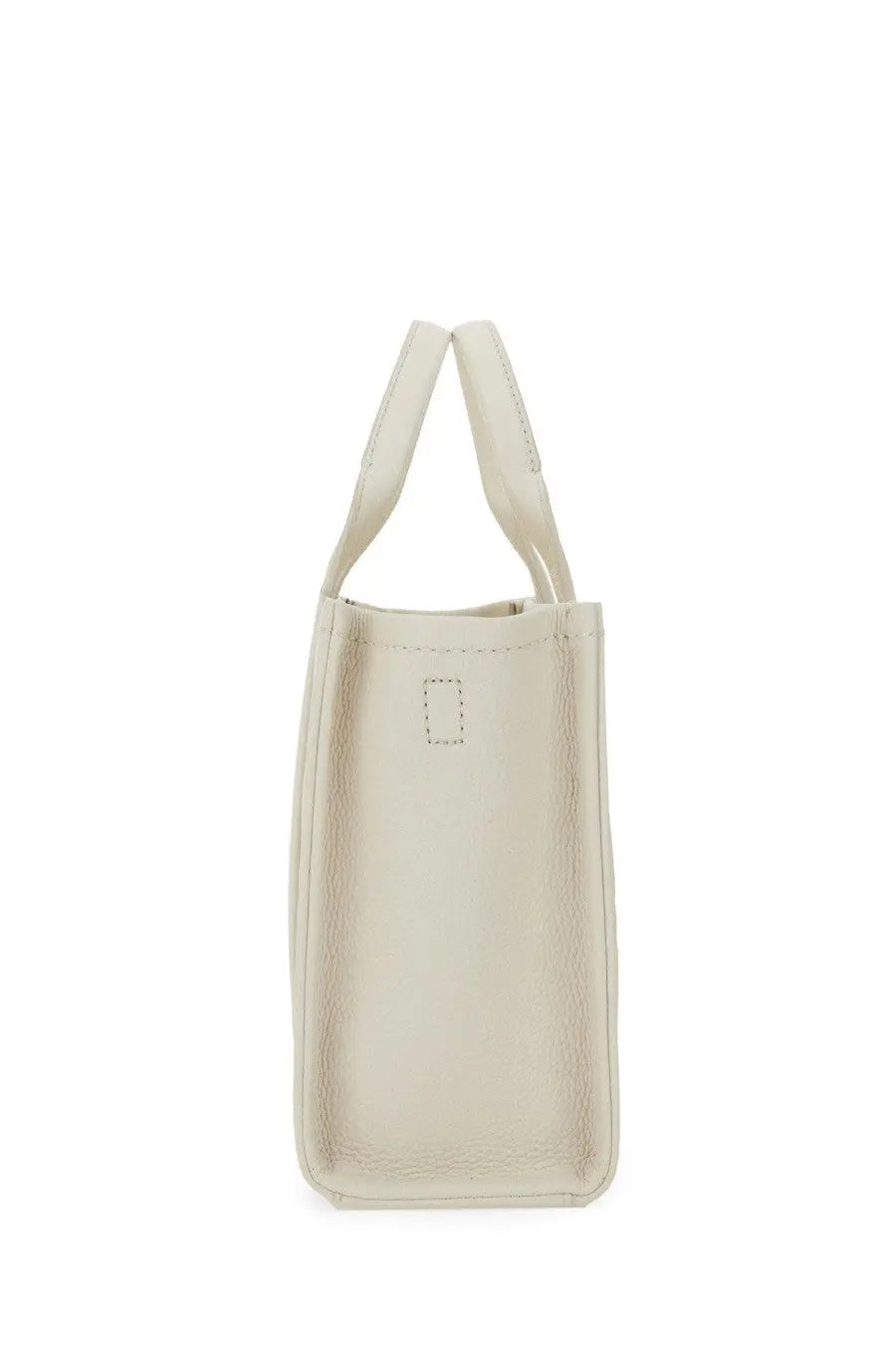 Marc Jacobs women’s borsa the tote small white cream leather tote bag with subtle texture and minimalist design