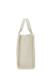 Marc Jacobs women’s borsa the tote small white cream leather tote bag with subtle texture and minimalist design